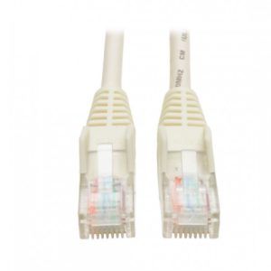 Tripp Lite Cable Patch Cat5e UTP Moldeado Sin Enganches RJ-45 Macho - RJ-45 Macho, 2.13 Metros, Blanco SNAGLESS RJ45 M/M BLANCO  2.13M .