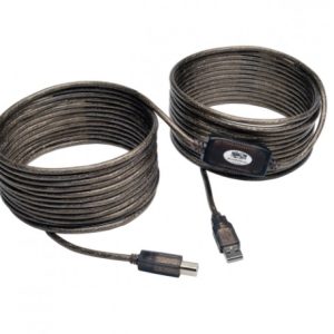 Tripp Lite Cable USB 2.0 A Macho - USB 2.0 B Macho, 11 Metros, Negro DE ALTA VELOCIDAD A/B M/M  11M  .