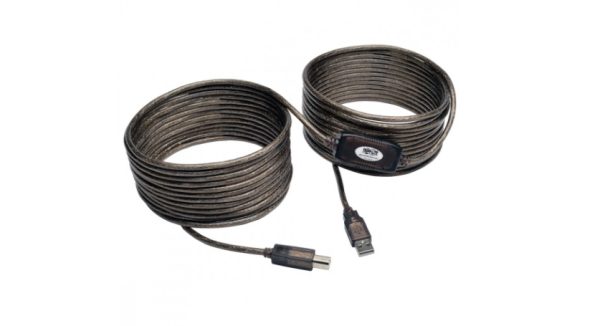 Tripp Lite Cable USB 2.0 A Macho - USB 2.0 B Macho, 11 Metros, Negro DE ALTA VELOCIDAD A/B M/M  11M  .