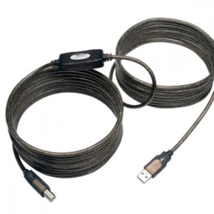 Tripp Lite Cable USB 2.0 A Macho - USB 2.0 B Macho, 8 Metros, Negro DE ALTA VELOCIDAD A/B M/M  7.62M.