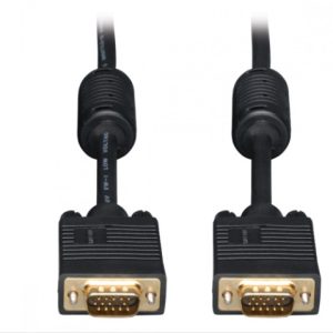 Tripp Lite Cable VGA Coaxial para Monitor, VGA (D-Sub) Macho - VGA (D-Sub) Macho, 7.62 Metros, Negro ALTA RESOLUCION HD15 M/M  7.62M .