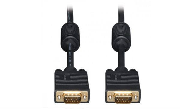 Tripp Lite Cable VGA Coaxial para Monitor, VGA (D-Sub) Macho - VGA (D-Sub) Macho, 7.62 Metros, Negro ALTA RESOLUCION HD15 M/M  7.62M .