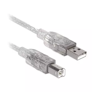 CABLE USB V2.0 A-B 4.5 M PLATA BROBOTIX