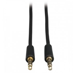 Tripp Lite Cable 3.5mm Macho - 3.5mm Macho, 3.05 Metros, Negro PARA BOCINAS Y AUDIOFONOS M/M 3..5M