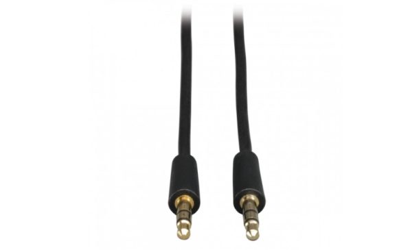 Tripp Lite Cable 3.5mm Macho - 3.5mm Macho, 3.05 Metros, Negro PARA BOCINAS Y AUDIOFONOS M/M 3..5M