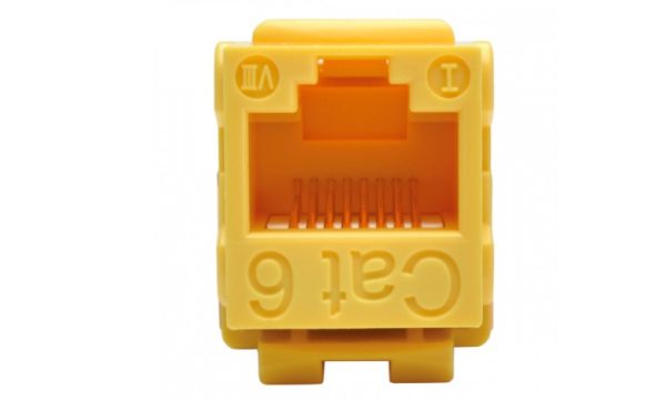 Tripp Lite Jack Cat6 Tipo Keystone Punch Down 110, RJ45, Amarillo PUNCHDOWN CAT6/CAT5E  AMARILLO  . - Image 3