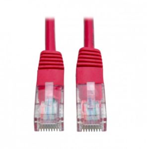 Tripp Litte Cable Patch Moldeado Cat5e UTP, RJ-45 Macho - RJ-45 Macho, 1.52 Metros, Rojo 350MHZ RJ45 M/M ROJO  1.52M     .
