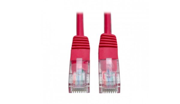 Tripp Lite Cable Patch Moldeado Cat5e UTP RJ-45 Macho - RJ-45 Macho, 3.05 Metros, Rojo 350MHZ RJ45 M/M ROJO  3.05M     .