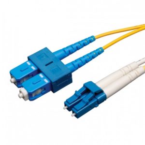 Tripp Lite Cable Fibra Óptica OFNR 2x LC Macho - 2x SC Macho, 5 Metros, Amarillo MONOMODO 8.3/125 LC/SC  5M      .