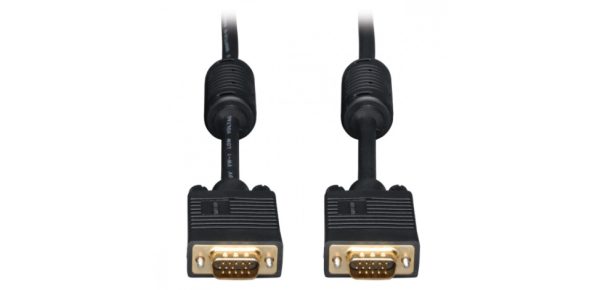 Tripp Lite Cable VGA Coaxial para Monitor, VGA (D-Sub) Macho - VGA (D-Sub) Macho, 1.83 Metros, Negro ALTA RESOLUCION HD15 M/M  1.83M .
