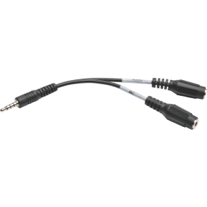 CABLE DIVISOR 3.5MM AUDIO PARA DIADEMA 2X 3 PINES H A 4 PINES M.