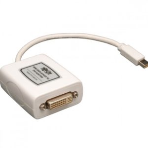 Tripp Lite Cable Adaptador Mini Displayport Macho - DVI-I Hembra, 15cm, Blanco DISPLAYPORT A DVI M/H PARA MAC/P.