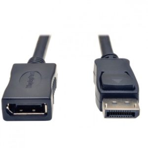 Tripp Lite Cable con Broche DisplayPort Macho - DisplayPort Hembra, 1.8 Metros, Negro CON BROCHES M/F  1.83M          .