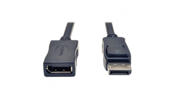 Tripp Lite Cable con Broche DisplayPort Macho - DisplayPort Hembra, 1.8 Metros, Negro CON BROCHES M/F  1.83M          .