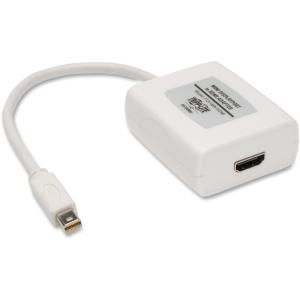 Tripp Lite Cable Adaptador Mini DisplayPort Macho - HDMI Hembra, 15cm, Blanco DISPLAYPORT A HDMI PARA MAC/PC M.H