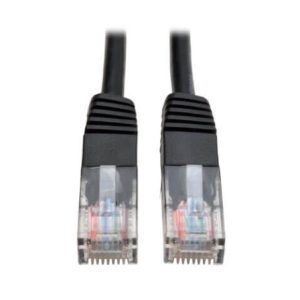 CABLE PATCH CAT5E UTP MOLDEADO 350MHZ RJ45 M/M NEGRO  3.05M    .