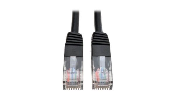 CABLE PATCH CAT5E UTP MOLDEADO 350MHZ RJ45 M/M NEGRO  3.05M    .
