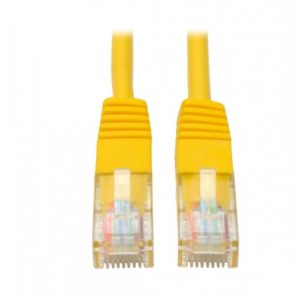 Tripp Lite Cable Patch Cat5e UTP Moldeado RJ-45 Macho - RJ-45 Macho, 31cm, Amarillo 350MHZ RJ45 M/M AMARILLO  30.5CM.