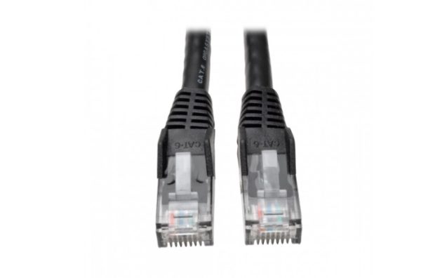 Tripp Lite Cable Patch Cat6 Moldeado sin Enganches, RJ-45 Macho - RJ-45 Macho, 60cm, Negro SNAGLESS RJ45 M/M NEGRO  0.61M