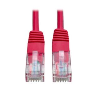 Tripp Lite Cable Patch Cat5e UTP Moldeado, RJ-45 Macho - RJ-45 Macho, 350MHz, 90cm, Rojo 350MHZ RJ45 M/M ROJO  0.91M