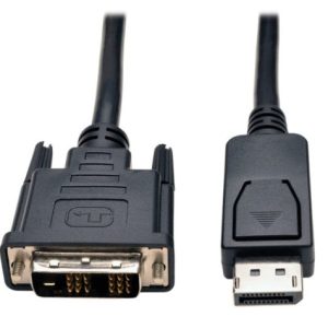 Tripp Lite Cable DisplayPort Macho - DVI-D Macho, 3.05 Metros, Negro DE CONEXION UNICA M/M  3.05M    .