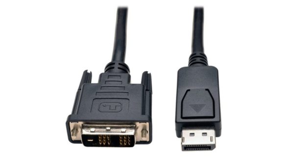 Tripp Lite Cable DisplayPort Macho - DVI-D Macho, 3.05 Metros, Negro DE CONEXION UNICA M/M  3.05M    .