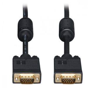 Tripp Lite Cable VGA Coaxial para Monitor, VGA (D-Sub) Macho - VGA (D-Sub) Macho, 4.57 Metros, Negro ALTA RESOLUCION HD15 M/M  4.57M .