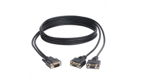 Tripp Lite Cable Divisor en Y para Monitor VGA de Alta Resolución HD15 Macho - 2x HD15 Hembra, 1.83 Metros, Negro RESOLUCION HD15 M A 2X H  1.83M .
