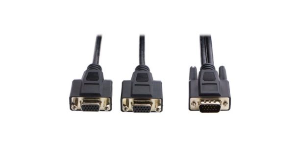 Tripp Lite Cable Divisor en Y para Monitor VGA de Alta Resolución HD15 Macho - 2x HD15 Hembra, 1.83 Metros, Negro RESOLUCION HD15 M A 2X H  1.83M . - Image 2