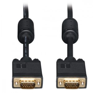 Tripp Lite Cable VGA Coaxial para Monitor, VGA (D-Sub) Macho - VGA (D-Sub) Macho, 9.14 Metros, Negro ALTA RESOLUCION HD15 M/M  9.14M .