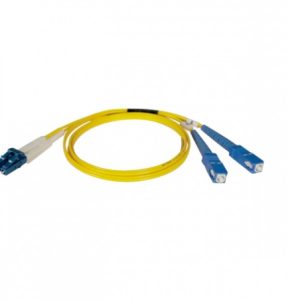 Tripp Lite Cable Fibra Óptica OFNR 2x LC Macho - 2x SC Macho, 1 Metro, Amarillo MONOMODO 8.3/125 LC/SC  1M