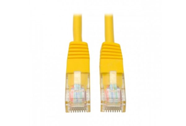 Tripp Lite Cable Patch Cat5e UTP Moldeado RJ-45 Macho - RJ-45 Macho, 4.27 Metros, Amarillo 350MHZ RJ45 M/M AMARILLO  4.27M .