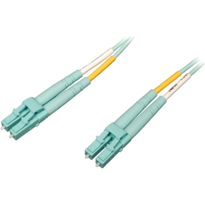 Tripp Lite Cable Fibra Óptica Dúplex Multimodo OM4 LC Macho - LC Macho, 5 Metros, Turquesa 50/125 OM4 LSZH 10/100GB LC/LC 5.