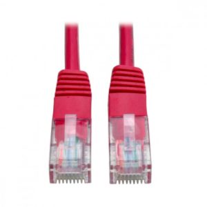 Tripp Lite Cable Patch Cat5e UTP Moldeado RJ-45 Macho - RJ-45 Macho, 30cm, Rojo 350MHZ RJ45 M/M ROJO  30.5CM    .