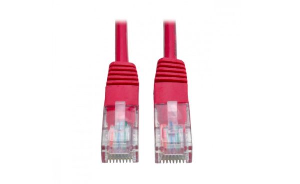 Tripp Lite Cable Patch Cat5e UTP Moldeado RJ-45 Macho - RJ-45 Macho, 30cm, Rojo 350MHZ RJ45 M/M ROJO  30.5CM    .