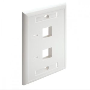 Tripp Lite Placa para Pared, 2 Puertos RJ-45, Blanco 2 PUERTOS RJ45  BLANCO