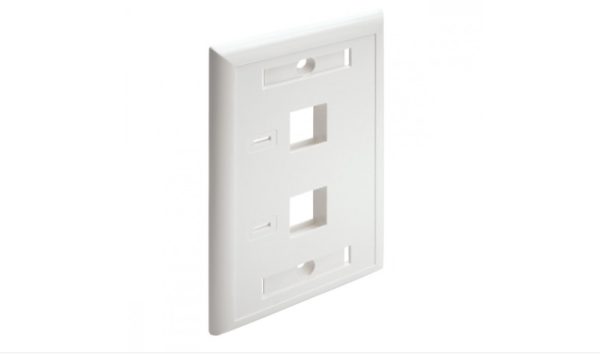 Tripp Lite Placa para Pared, 2 Puertos RJ-45, Blanco 2 PUERTOS RJ45  BLANCO