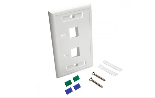 Tripp Lite Placa para Pared, 2 Puertos RJ-45, Blanco 2 PUERTOS RJ45  BLANCO - Image 2