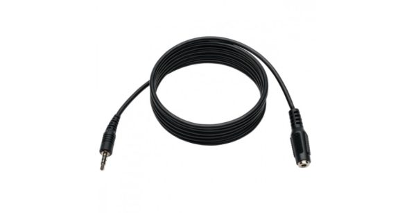 Tripp Lite Cable 3.5mm Macho - 3.5mm Hembra, 1.83 Metros, Negro ESTEREO TRRS 4 PINES M/H 1.83M  .