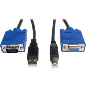Tripp Lite Cable KVM P758-010, HD15F, USB B - HD15M, USB A, 3 Metros MULTIPLEXOR                     .