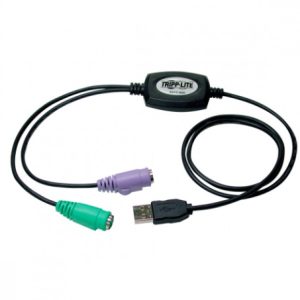 Tripp Lite B015-000 Cable USB A Macho - PS/2 Hembra, Negro .                               .