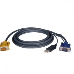 Tripp Lite Cable Switch KVM P776-010, VGA (D-Sub) - HD15 M, USB A, 3 Metros .                               .