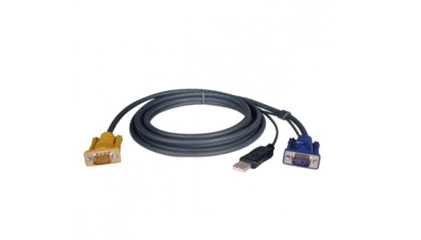 Tripp Lite Cable Switch KVM P776-010, VGA (D-Sub) - HD15 M, USB A, 3 Metros .                               .