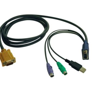 Tripp Lite Cable Combinado para Multiplexores KVM, USB/PS2, 3 Metros .                               .
