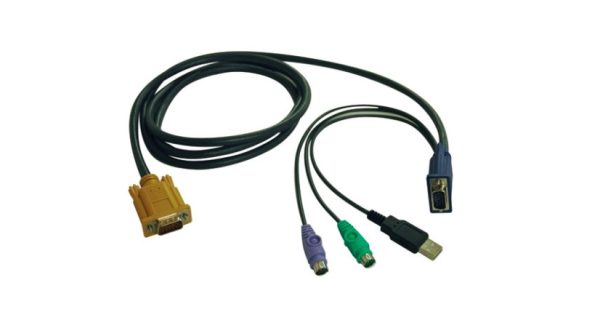 Tripp Lite Cable Combinado para Multiplexores KVM, USB/PS2, 3 Metros .                               .