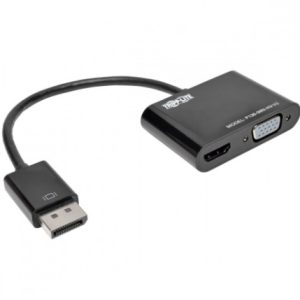 Tripp Lite Adaptador DisplayPort Macho - HDMI/VGA Hembra, Negro DISPLAYPORT 1.2 A VGA DVI HDMI 4K