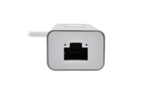 Tripp Lite Adaptador USB A Macho - RJ-45 Hembra, con Hub USB 3.0 de 3 Puertos, Plata CON HUB USB 3.0 DE 3 PUERTOS - Image 3