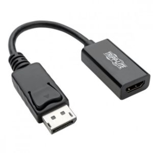 Tripp Lite Adaptador Displayport Macho - HDMI Hembra, Negro HDMI 2.0 M/H CONECT SEGURO 4K 152MM