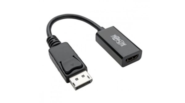 Tripp Lite Adaptador Displayport Macho - HDMI Hembra, Negro HDMI 2.0 M/H CONECT SEGURO 4K 152MM