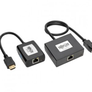 Tripp Lite Extensor de Video DisplayPort a HDMI Alámbrico por Cat5/6, 1x HDMI, 2x RJ-45, 2x USB A, 45 Metros HDMI CAT5/6 TRNSMSR RCPTR 1080P 45M